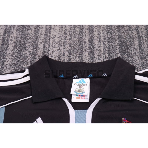 Camiseta Newcastle United Segunda Equipación Retro 2000/01 Negro Niño Kit