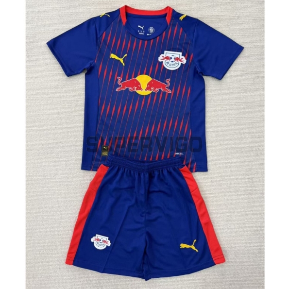 Camiseta Leipzig Segunda Equipación 2025/2026 Azul Niño Kit