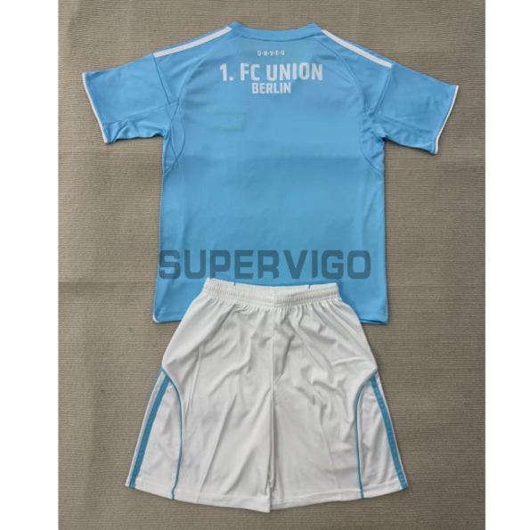 Camiseta Union Berlin Tercera Equipación 2025/2026 Azul Claro Niño Kit