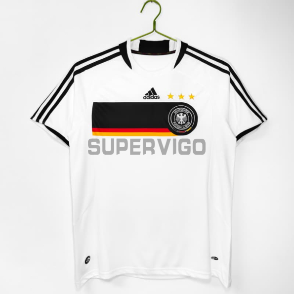 Camiseta Alemania Primera Equipación Retro 2008 Blanco