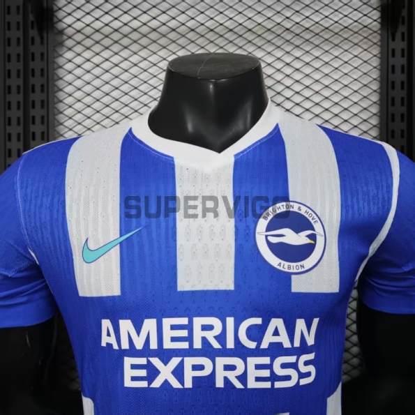 Camiseta Brighton Primera Equipación 2025/2026 Azul/Blanco (EDICIÓN JUGADOR)