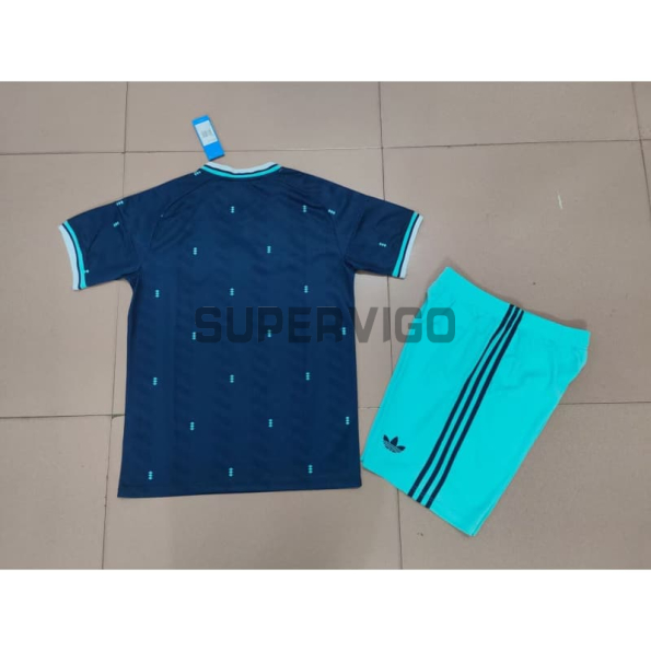 Camiseta Alemania Segunda Equipación Mundial 2026 Azul Niño Kit