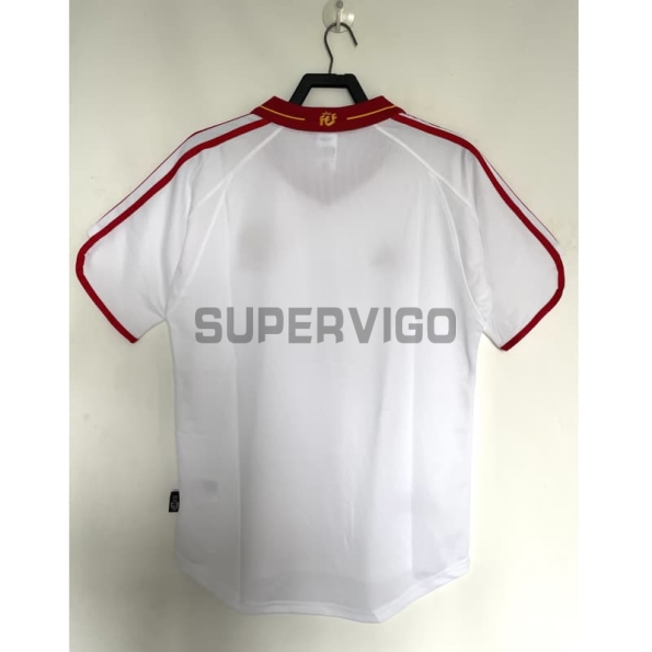 Camiseta España Segunda Equipación Retro 2000 Blanco