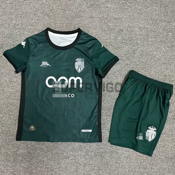 Camiseta Monaco Segunda Equipación 2024/2025 Niño Kit