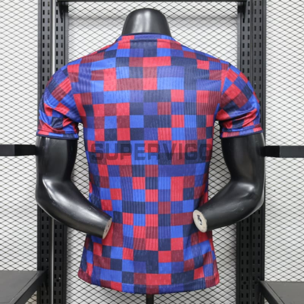 Camiseta Barcelon 2026/2027 Pre-Match Rojo/Azul (EDICIÓN JUGADOR)