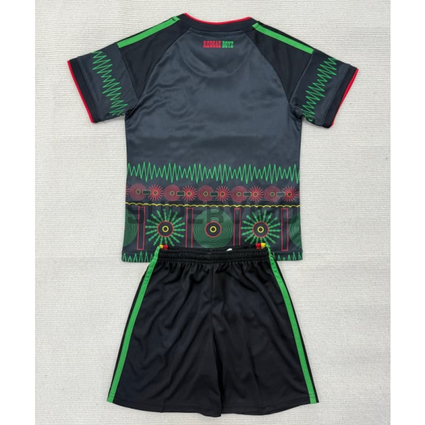 Camiseta Jamaica Segunda Equipación Mundial 2026 Negro Niño Kit