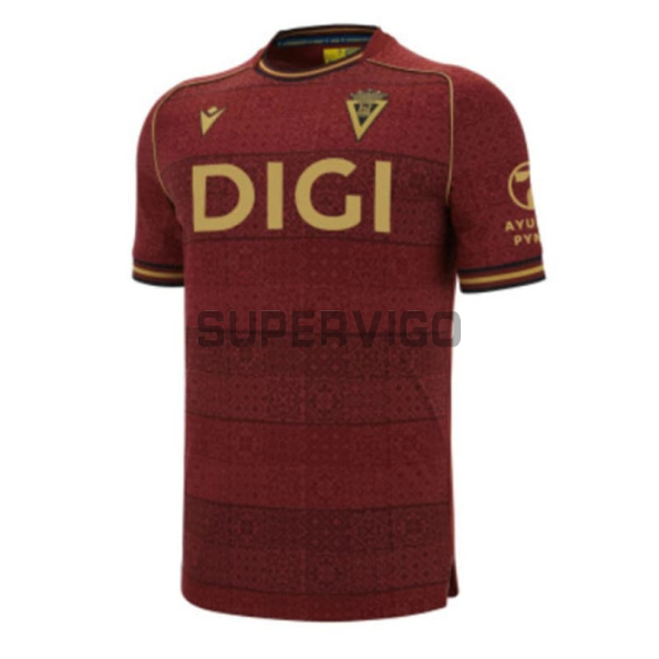Camiseta Cadiz 2025/2026 Segunda Equipación Rojo Oscuro