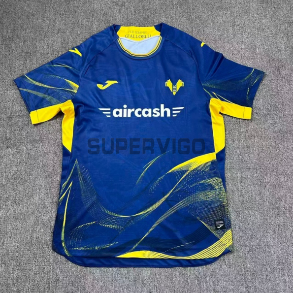 Camiseta Hellas Verona Primera Equipación 2025/2026 Azul Marino