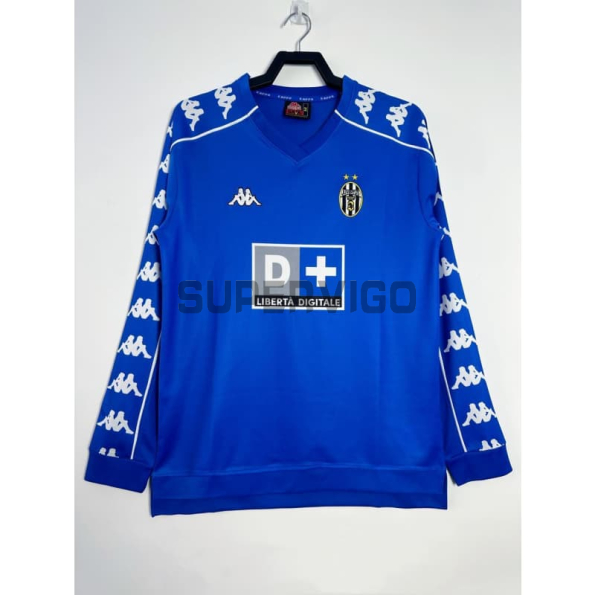 Camiseta Juventus Segunda Equipación Retro 1999/00 ML Azul