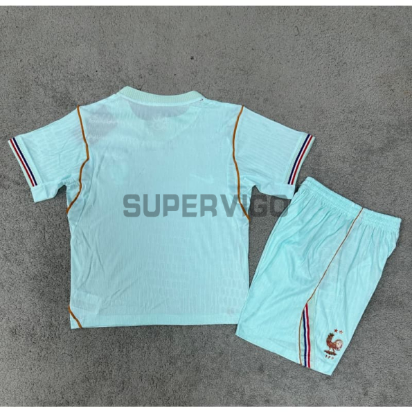 Camiseta Francia Segunda Equipación Mundial 2026 Verde Menta Niño Kit