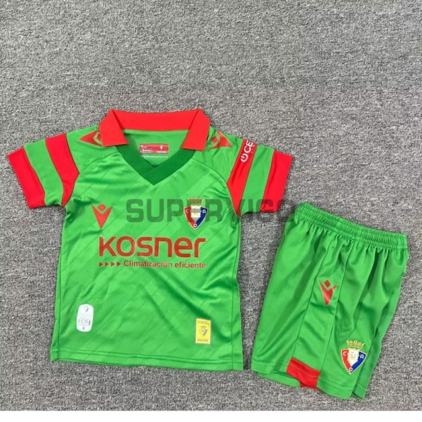Camiseta Osasuna Segunda Equipación 2025/2026 Verde Niño Kit