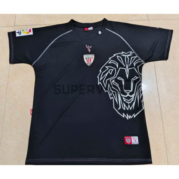 Camiseta Athletic de Bilbao Segunda Equipación Retro 2005/2008 Negro