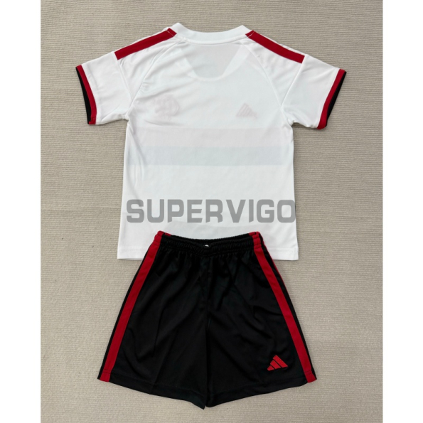 Camiseta Flamengo Segunda Equipación 2026/2027 Blanco Niño Kit