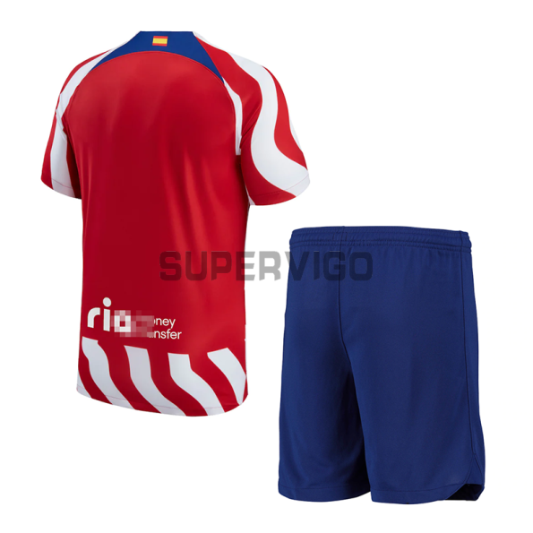 Camiseta Atlético de Madrid Primera Equipación 2022/2023 Niño Kit
