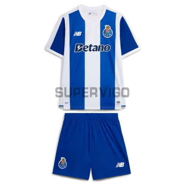 Camiseta Porto Primera Equipación 2026/2027 Azul/Blanco Niño Kit