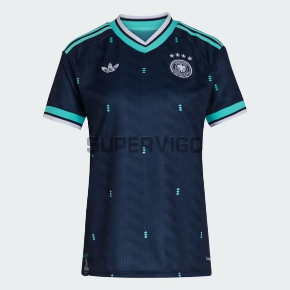 Camiseta Alemania Segunda Equipación Mundial 2026 Azul Mujer