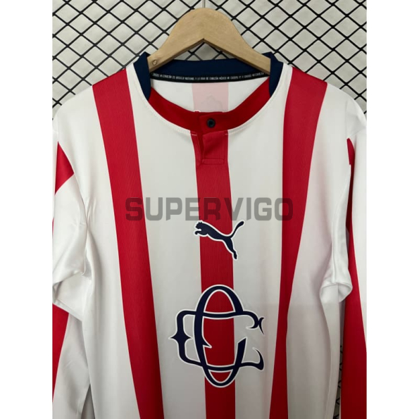 Camiseta Chivas 120 Aniversario Edición 2026/2027 ML Rojo/Blanco