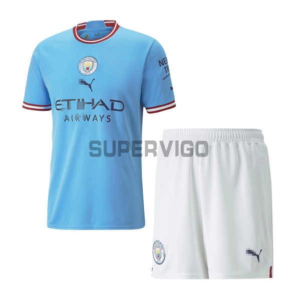Manchester City Kid's Soccer Jersey Home Kit 2022/2023