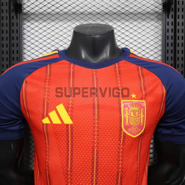 Camiseta España Primera Equipación Mundial 2026 Rojo/Azul (EDICIÓN JUGADOR)