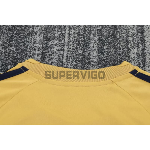 Camiseta España Segunda Equipación Retro 2008 Amarillo Niño Kit