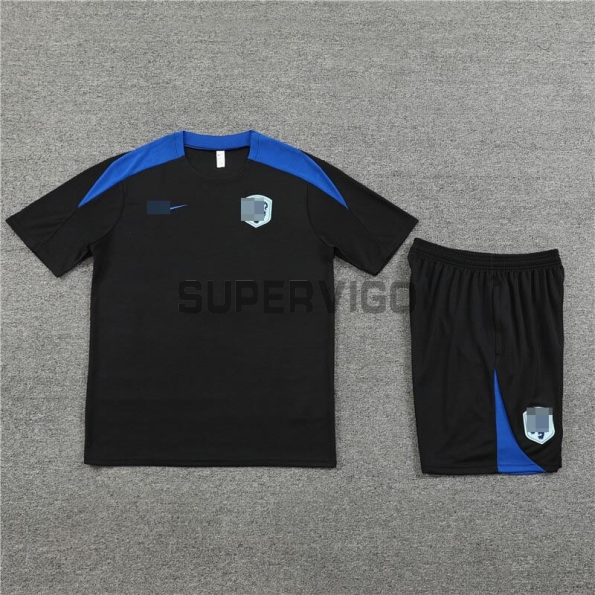 Camiseta de Entrenamiento Holanda 2024 Kit Negro/Azul