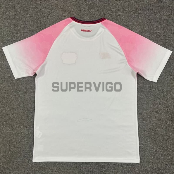 Camiseta Leverkusen Segunda Equipación 2025/2026 Rosa/Blanco