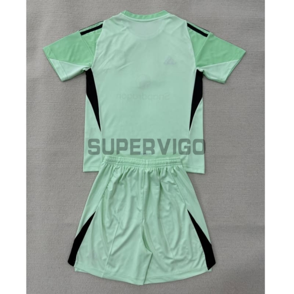 Camiseta de Portero Manchester United 2025/2026 Verde Claro/Negro Niño Kit