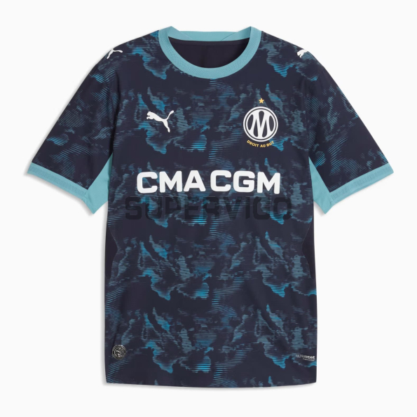 Camiseta Olympique Marsella Segunda Equipación 2026/2027 Azul Marino