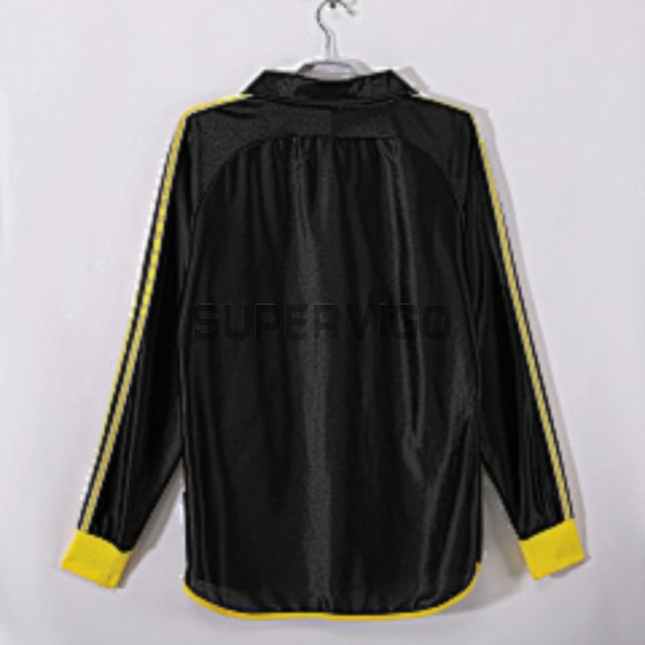 Camiseta Real Madrid Segunda Equipación Retro 1999/01 ML Negro
