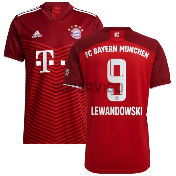 Maillot Robert Lewandowski 9 Bayern Munich 2021 2022 Domicile