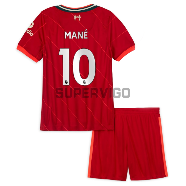 Maillot Kit Sadio Mané 10 Liverpool 2021/2022 Domicile Enfant