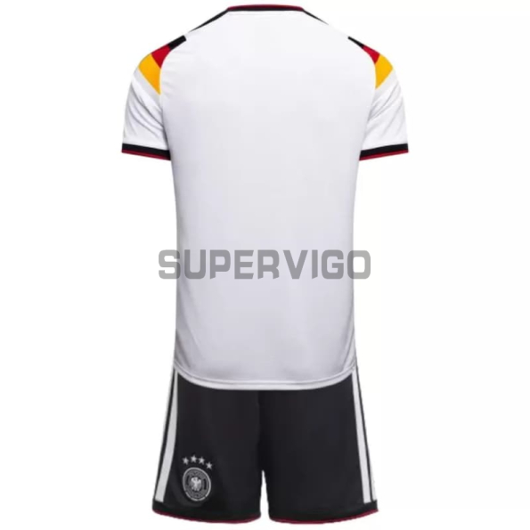 Camiseta Alemania Primera Equipación Mundial 2026 Blanco Niño Kit
