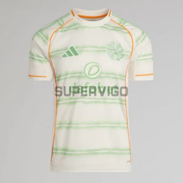 Camiseta Celtic Tercera Equipación 2025/2026 Blanco/Verde Claro