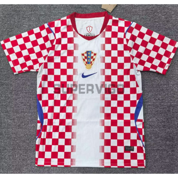 Camiseta Croacia Primera Equipación Mundial 2026 Rojo/Blanco