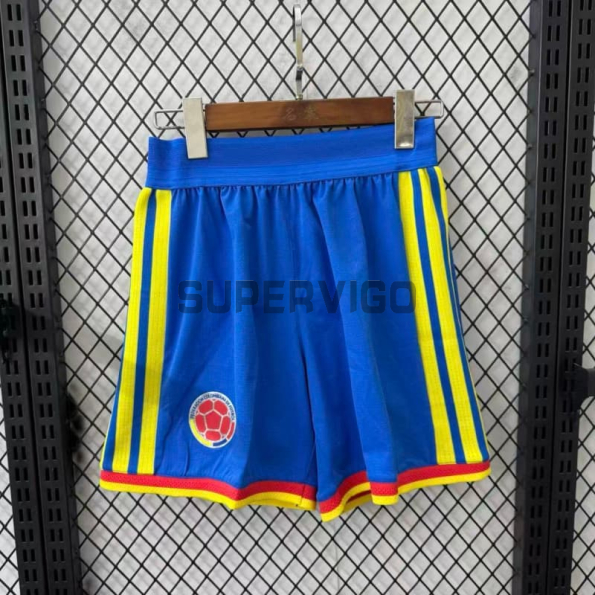 Pantalón Corto Colombia Primera Equipación Mundial 2026 Azul (EDICIÓN JUGADOR)