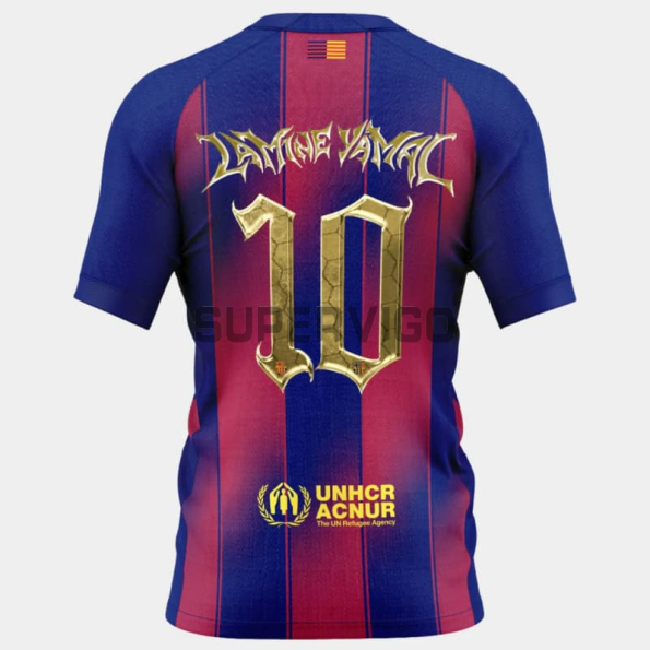 Camiseta Lamine Yamal 10 Barcelona Primera Equipación 2025/2026 Edición Trofeo Kopa