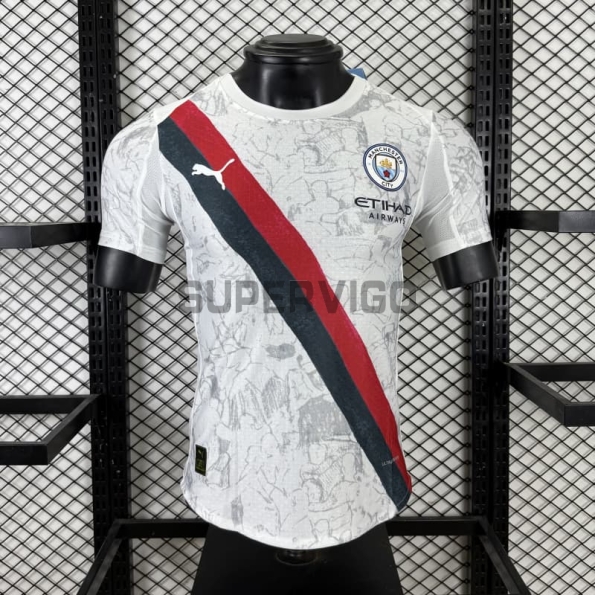 Camiseta Manchester City Segunda Equipación 2025/2026 Club World Cup Blanco (EDICIÓN JUGADOR)