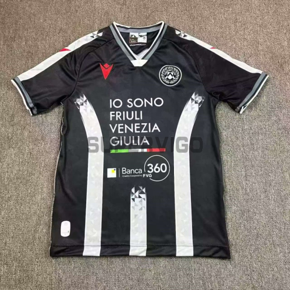 Camiseta Udinese Calcio Primera Equipación 2025/2026 Negro/Blanco