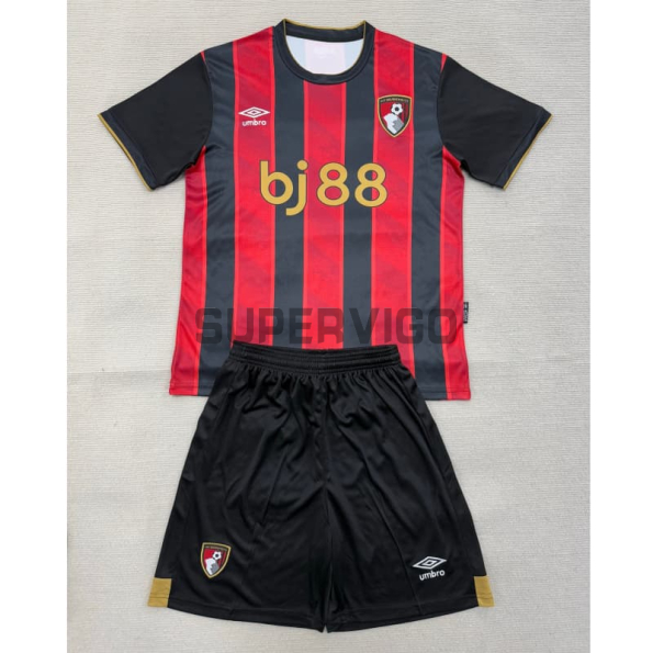Camiseta AFC Bournemouth Primera Equipación 2025/2026 Rojo/Negro