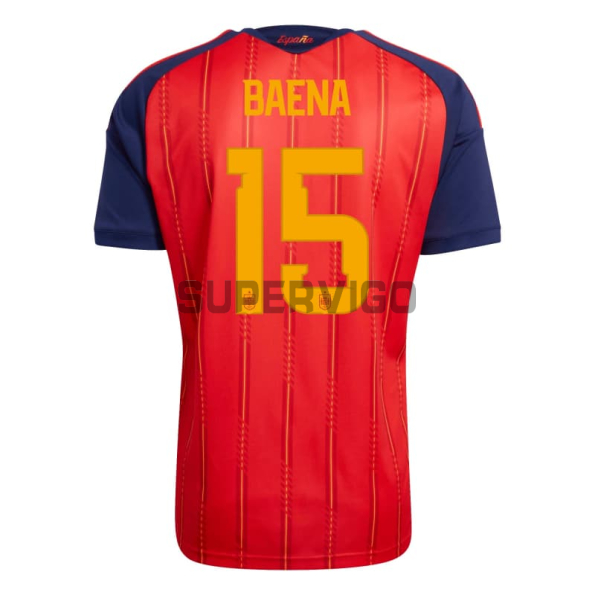 Camiseta Baena 15 España Primera Equipación 2026 Rojo/Azul