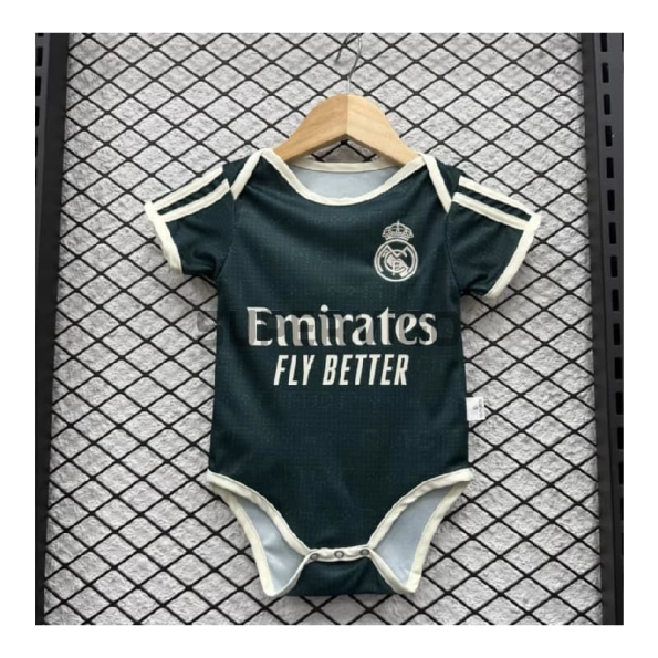 Camiseta Real Madrid Segunda Equipación 2026/2027 Verde Oscuro Baby