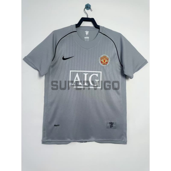Camiseta De Portero Manchester United Retro 2007/08 Gris