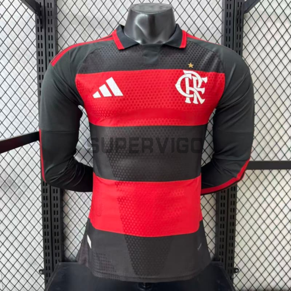 Camiseta Flamengo Primera Equipación 2026/2027 ML Rojo/Negro (EDICIÓN JUGADOR)