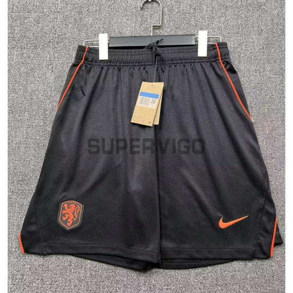 Pantalón Corto Holanda Primera Equipación Mundial 2026 Negro