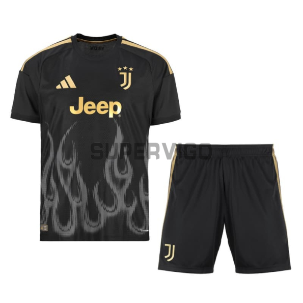Camiseta Juventus Tercera Equipación 2026/2027 Negro Niño Kit