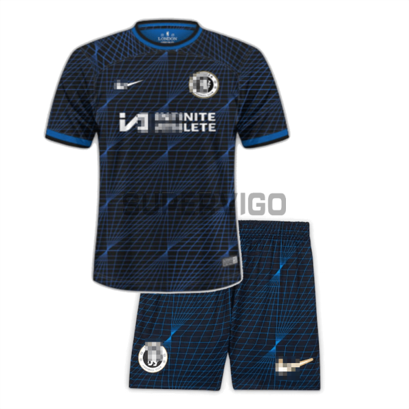 Camiseta Chelsea FC Segunda Equipación 2023/2024 Niño Kit