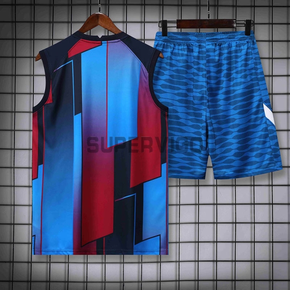 Camiseta de Entrenamiento Barcelona Sin Mangas 2022/2023 Kit Azul/Rojo