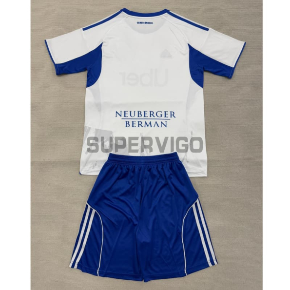 Camiseta Como 1907 Segunda Equipación 2025/2026 Blanco/Azul