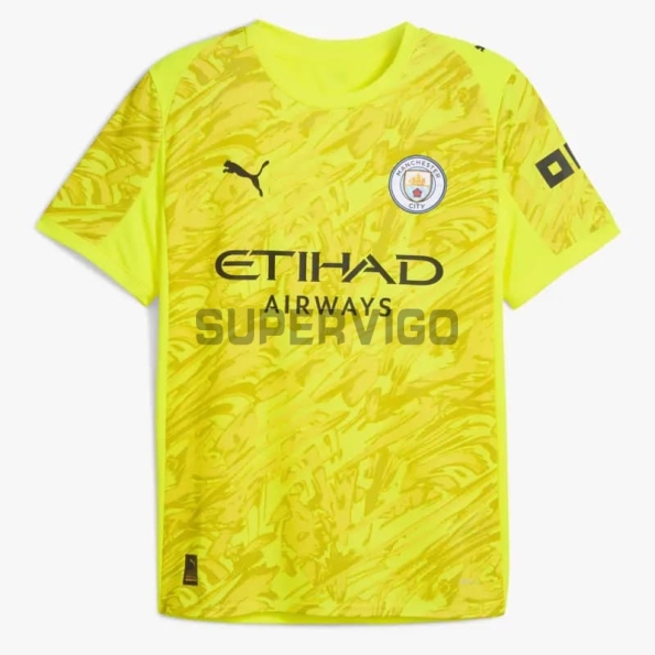 Camiseta Portero Manchester City 2025/2026 Amarillo Brillante