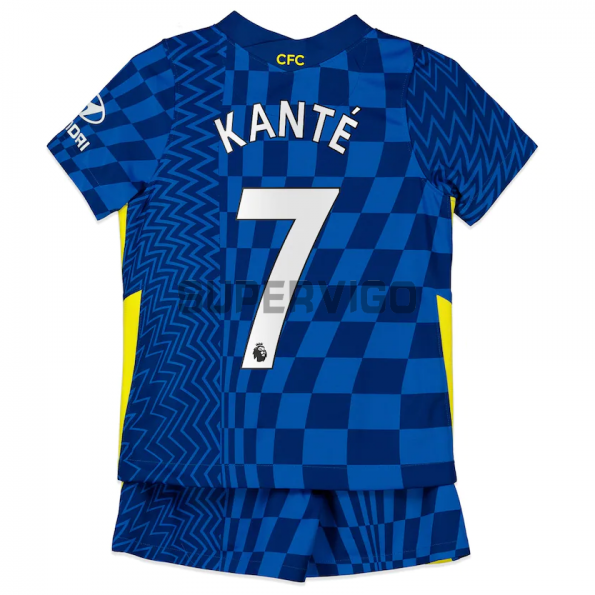 Maillot Kit N'Golo Kanté 7 Chelsea 2021/2022 Domicile Enfant